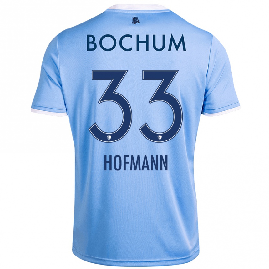 Femme Football Maillot Philipp Hofmann #33 Bleu Ciel Tenues Extérieur 2024/25