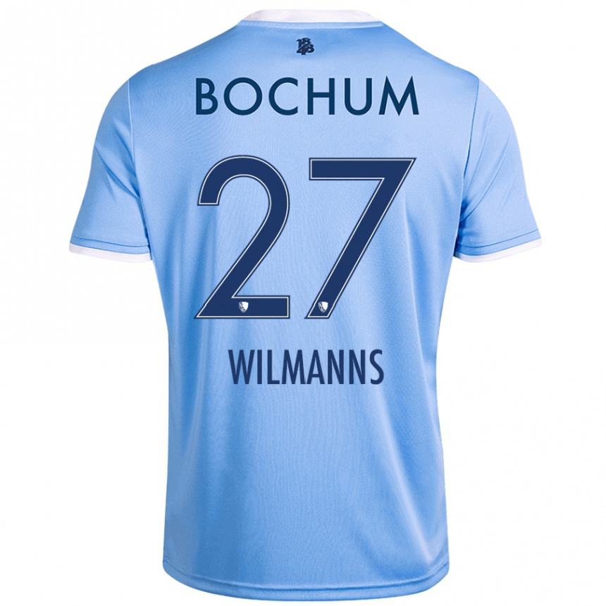 Femme Football Maillot Anjo Wilmanns #27 Bleu Ciel Tenues Extérieur 2024/25