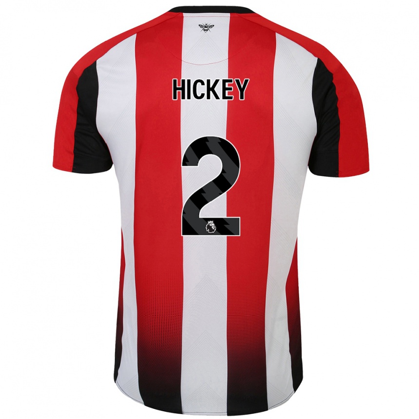 Enfant Football Maillot Aaron Hickey #2 Rouge Blanc Tenues Domicile 2024/25