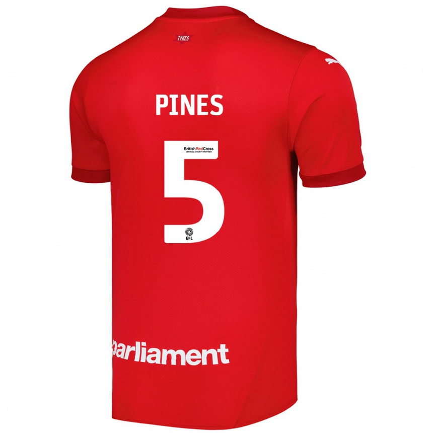 Enfant Football Maillot Donovan Pines #5 Rouge Tenues Domicile 2024/25