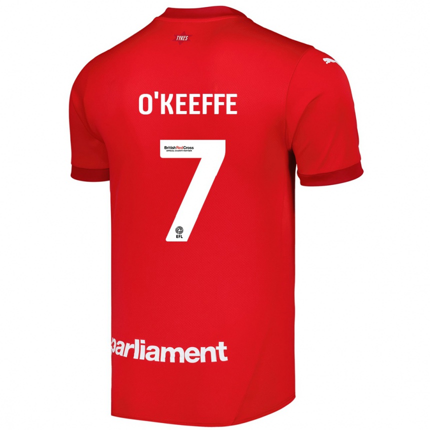 Enfant Football Maillot Corey O'keeffe #7 Rouge Tenues Domicile 2024/25