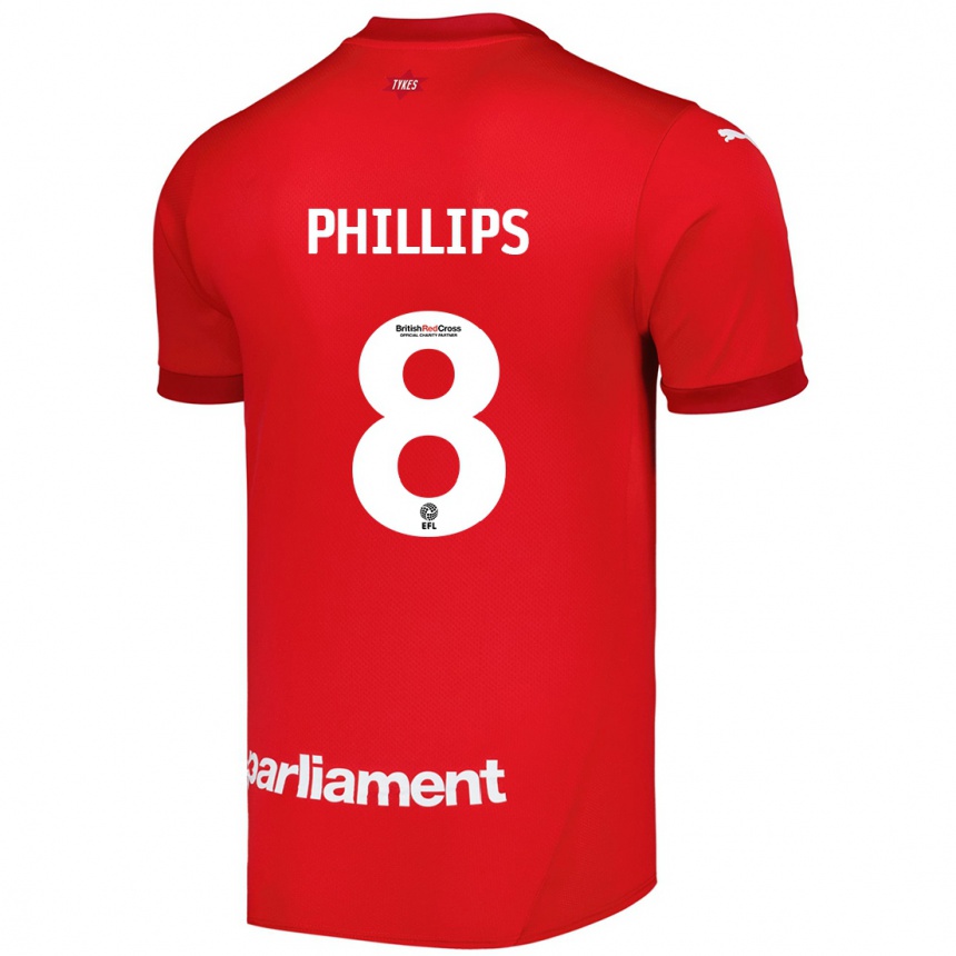 Enfant Football Maillot Adam Phillips #8 Rouge Tenues Domicile 2024/25