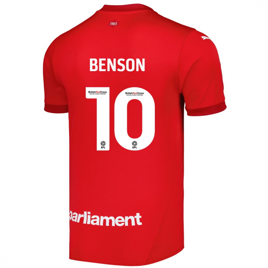 Enfant Football Maillot Josh Benson #10 Rouge Tenues Domicile 2024/25