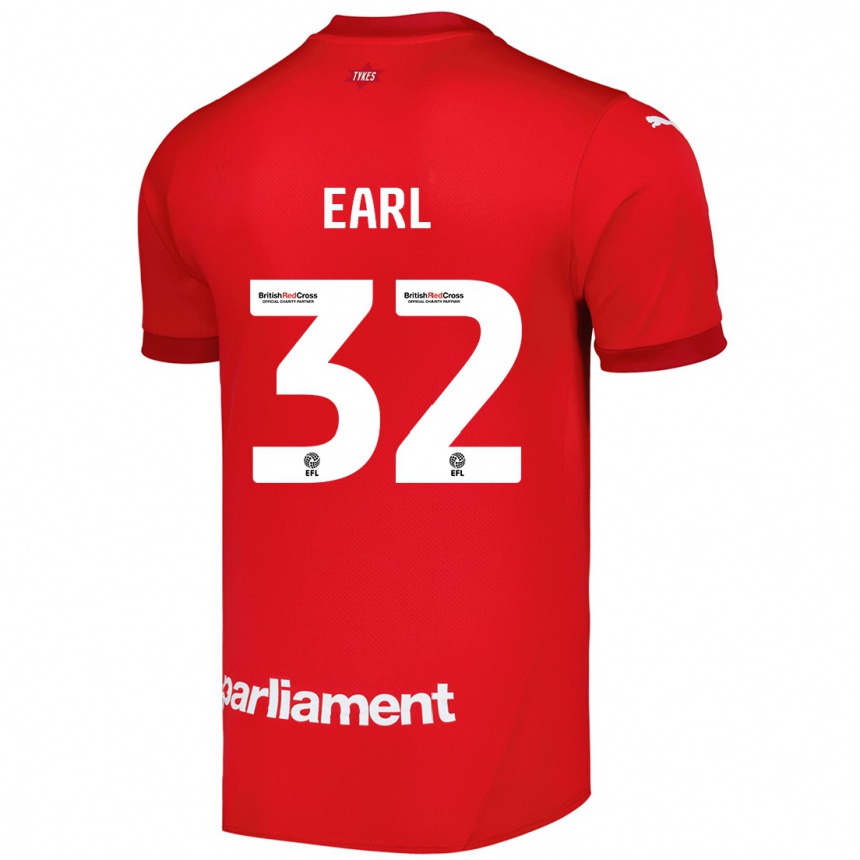 Enfant Football Maillot Josh Earl #32 Rouge Tenues Domicile 2024/25