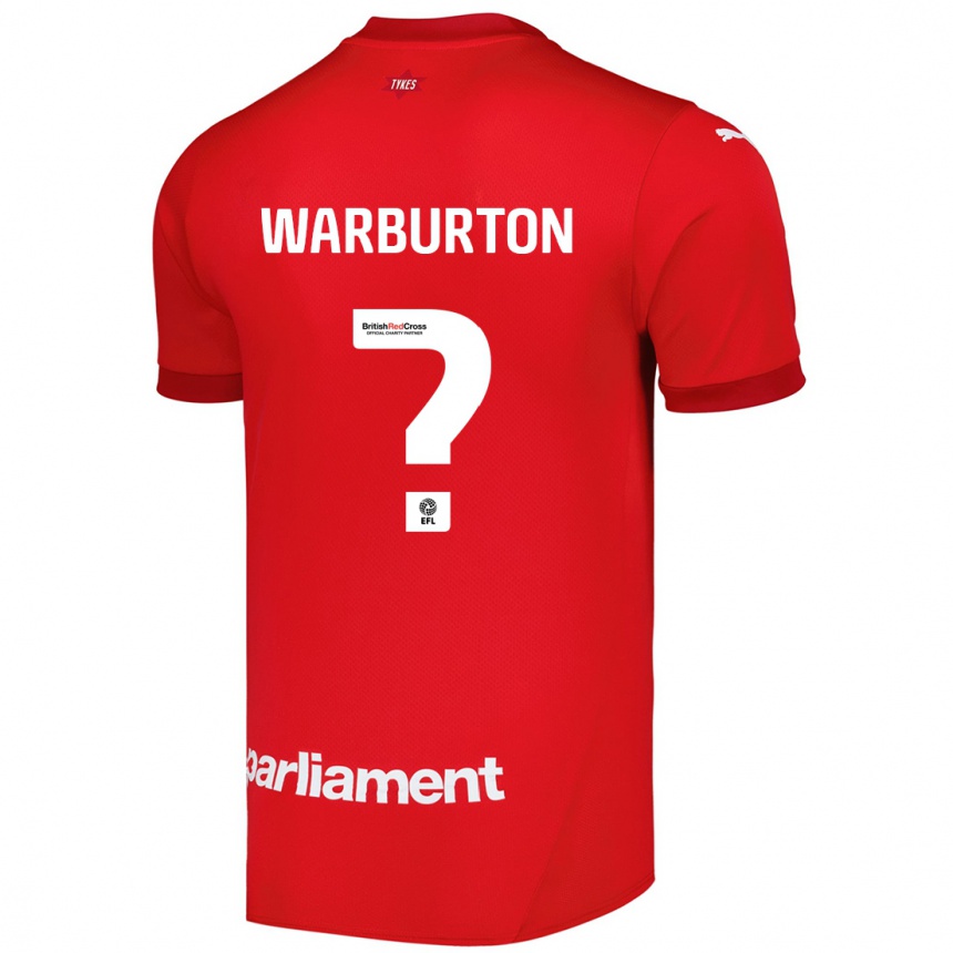 Enfant Football Maillot Owen Warburton #0 Rouge Tenues Domicile 2024/25