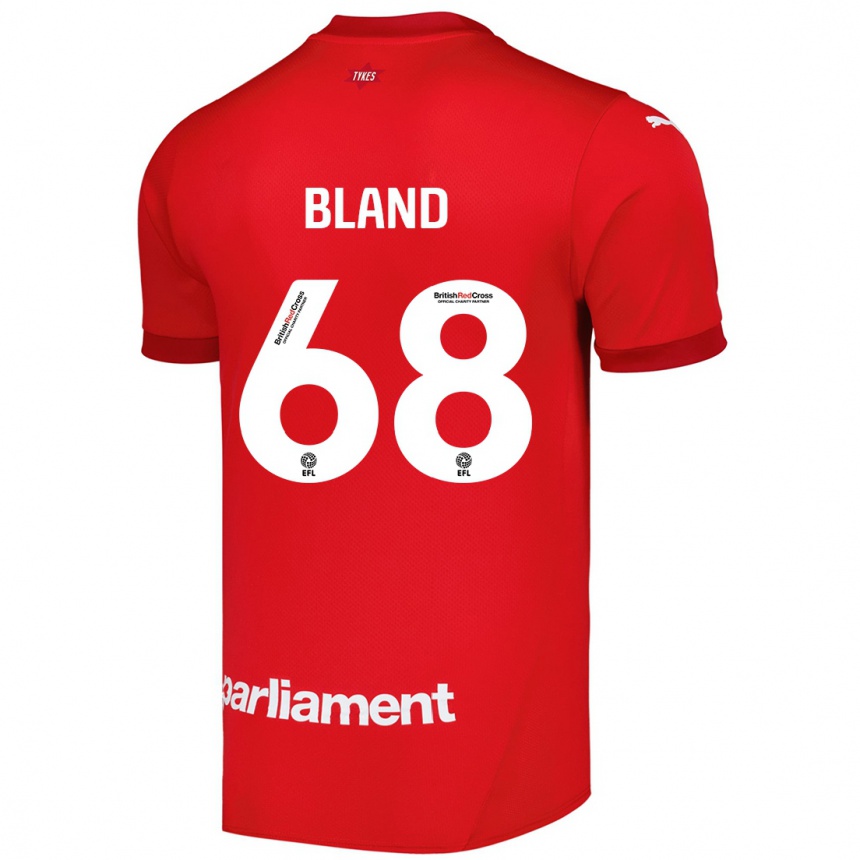 Enfant Football Maillot Jonathan Bland #68 Rouge Tenues Domicile 2024/25