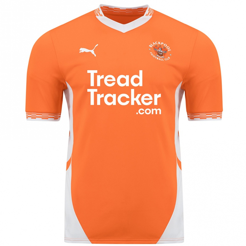 Enfant Football Maillot Andy Lyons #2 Orange Blanc Tenues Domicile 2024/25