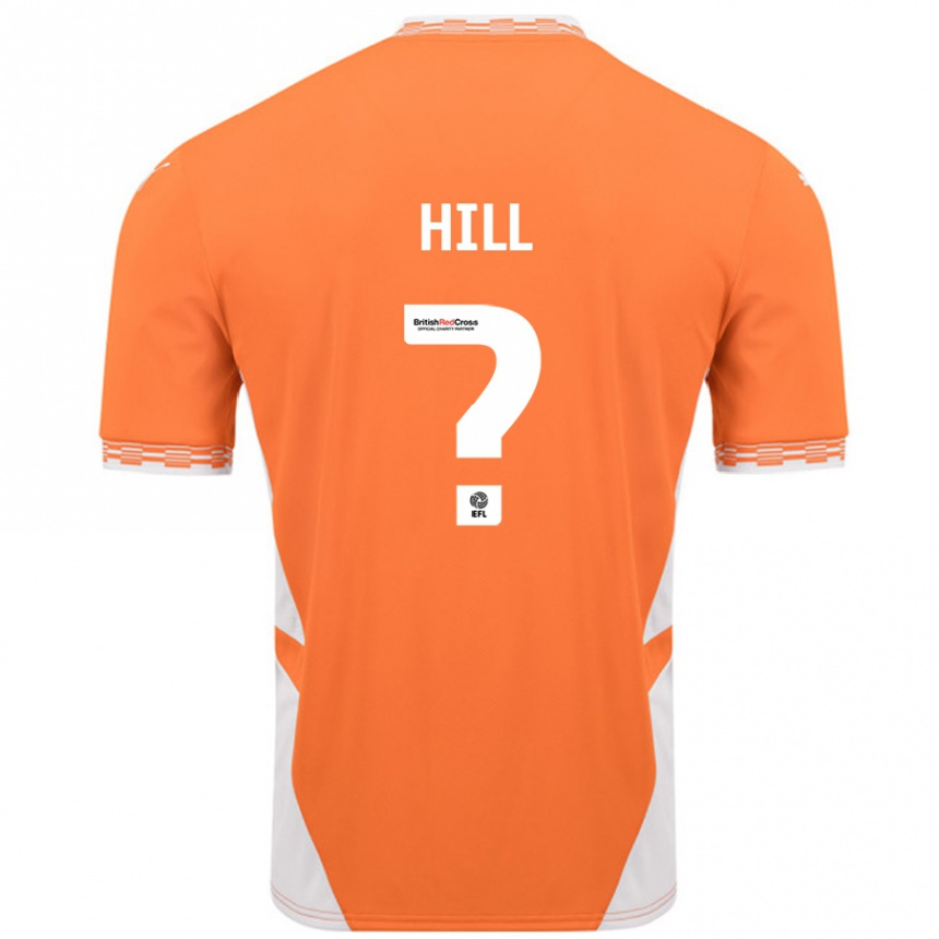 Enfant Football Maillot Tyler Hill #0 Orange Blanc Tenues Domicile 2024/25