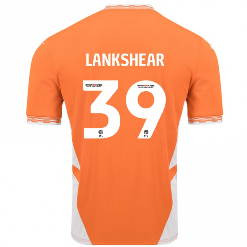 Enfant Football Maillot Alex Lankshear #39 Orange Blanc Tenues Domicile 2024/25