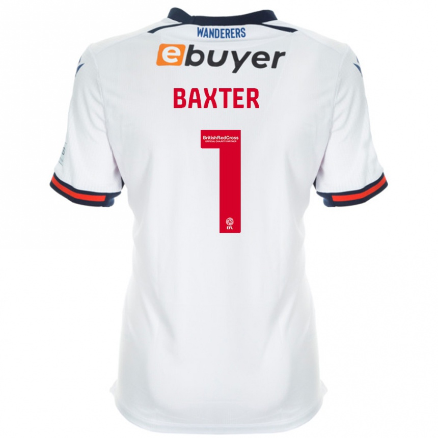 Enfant Football Maillot Nathan Baxter #1 Blanc Tenues Domicile 2024/25