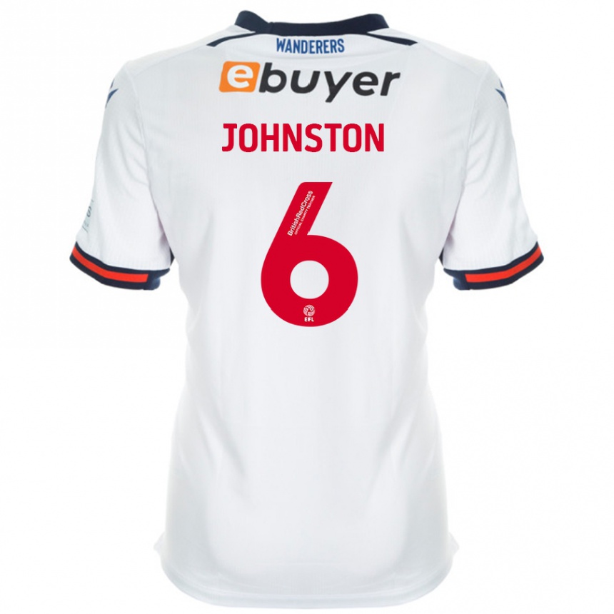 Enfant Football Maillot George Johnston #6 Blanc Tenues Domicile 2024/25