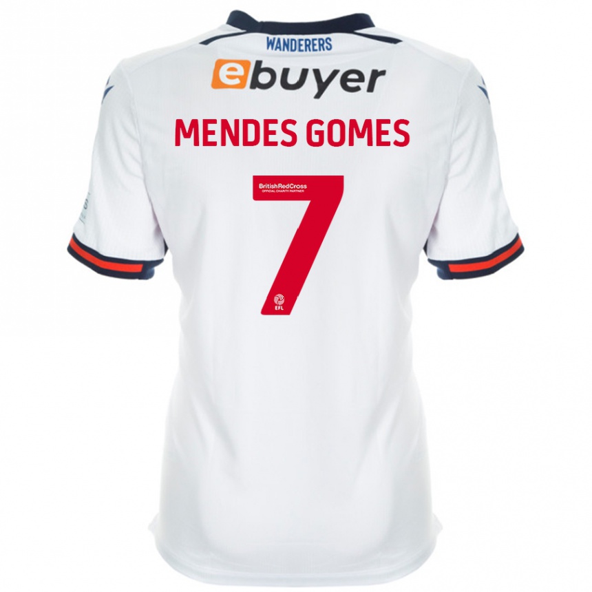 Enfant Football Maillot Carlos Mendes #7 Blanc Tenues Domicile 2024/25