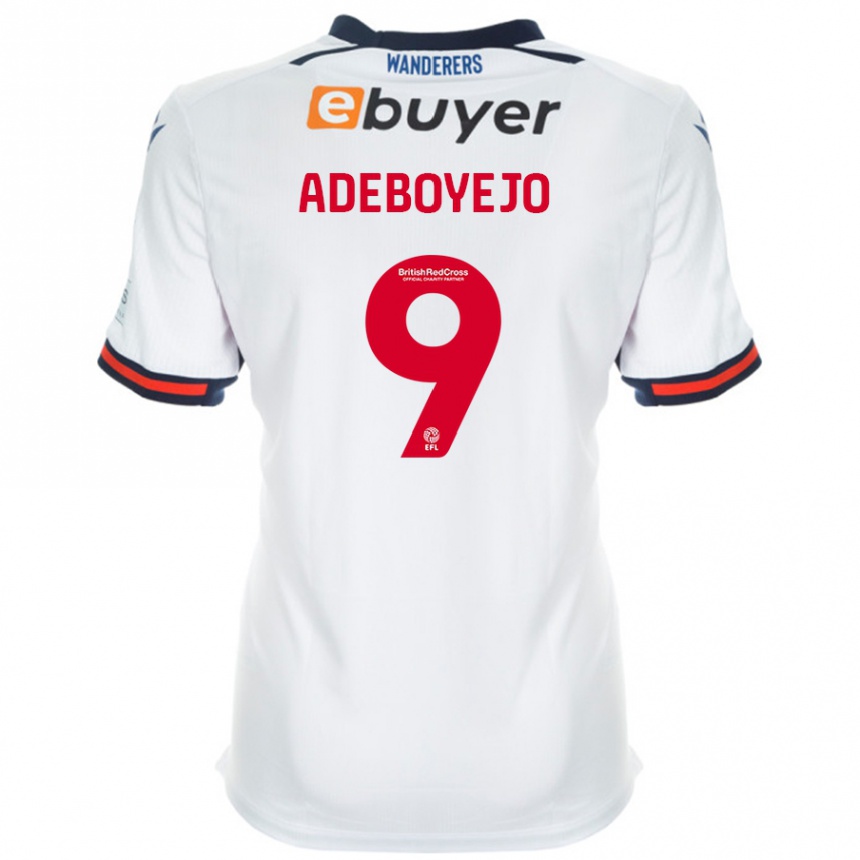 Enfant Football Maillot Victor Adeboyejo #9 Blanc Tenues Domicile 2024/25