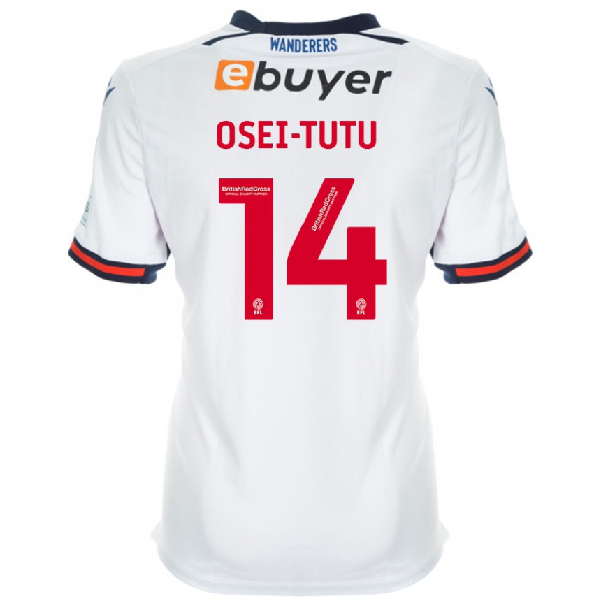 Enfant Football Maillot Jordi Osei-Tutu #14 Blanc Tenues Domicile 2024/25