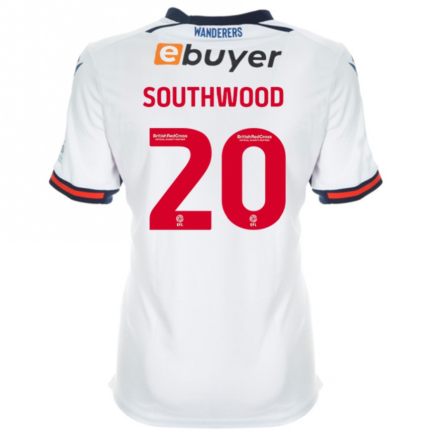 Enfant Football Maillot Luke Southwood #20 Blanc Tenues Domicile 2024/25