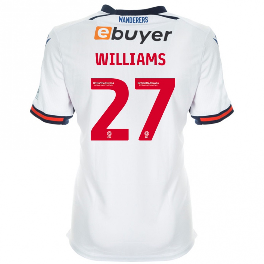 Enfant Football Maillot Randell Williams #27 Blanc Tenues Domicile 2024/25