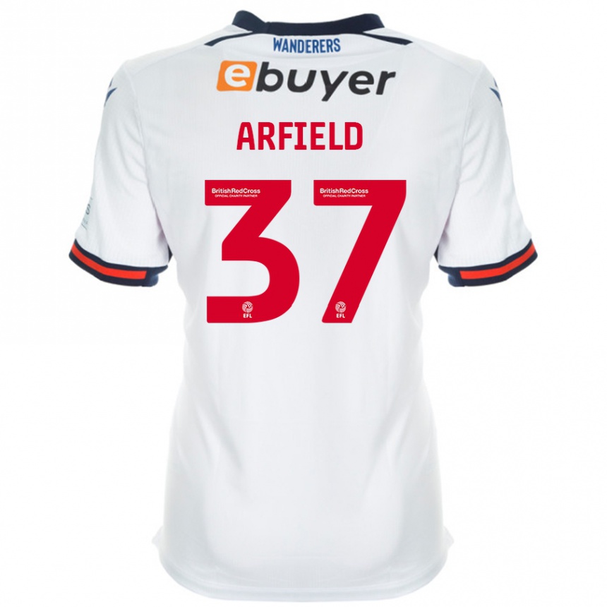 Enfant Football Maillot Scott Arfield #37 Blanc Tenues Domicile 2024/25