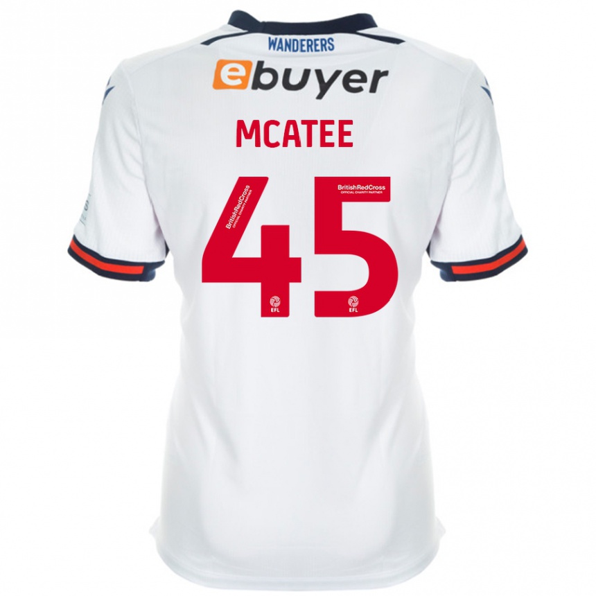 Enfant Football Maillot John Mcatee #45 Blanc Tenues Domicile 2024/25