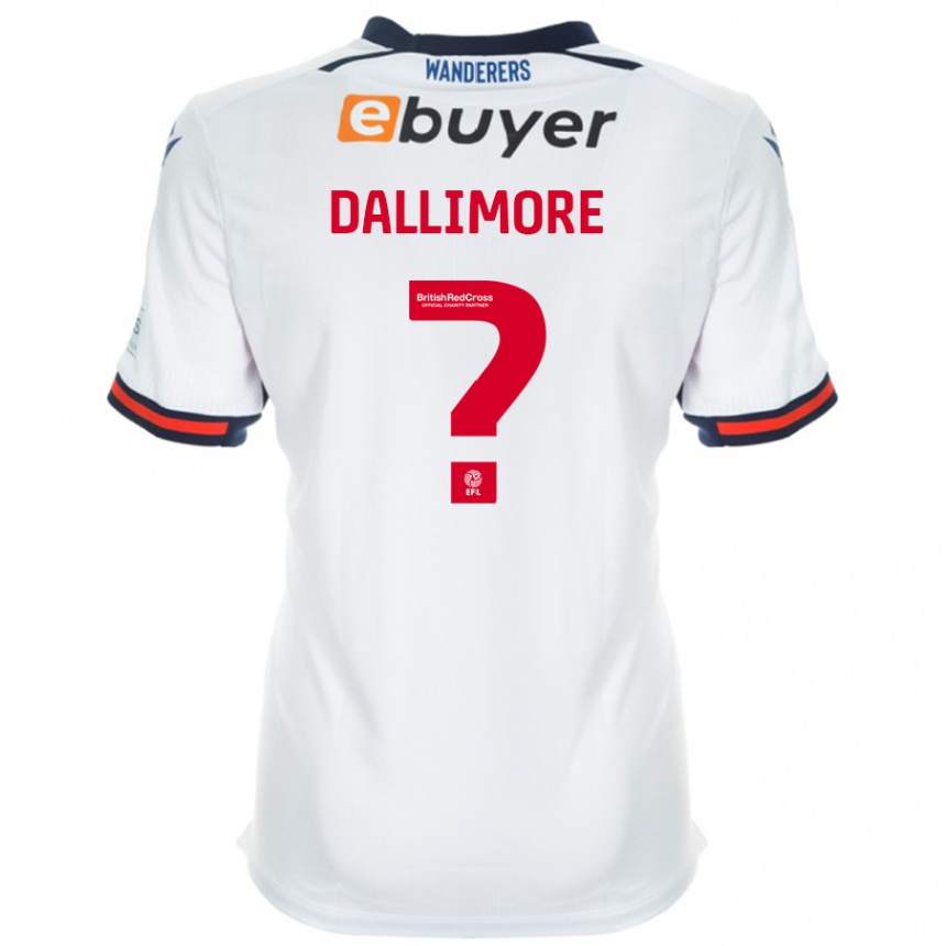 Enfant Football Maillot Jack Dallimore #0 Blanc Tenues Domicile 2024/25