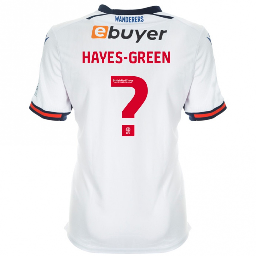 Enfant Football Maillot Charlie Hayes-Green #0 Blanc Tenues Domicile 2024/25