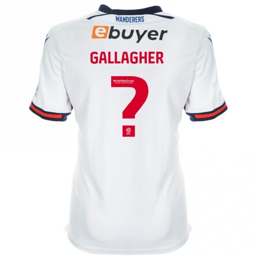 Enfant Football Maillot Tamzin Gallagher #0 Blanc Tenues Domicile 2024/25