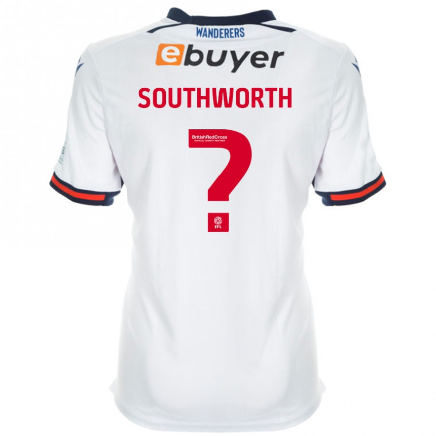 Enfant Football Maillot Ellie Southworth #0 Blanc Tenues Domicile 2024/25