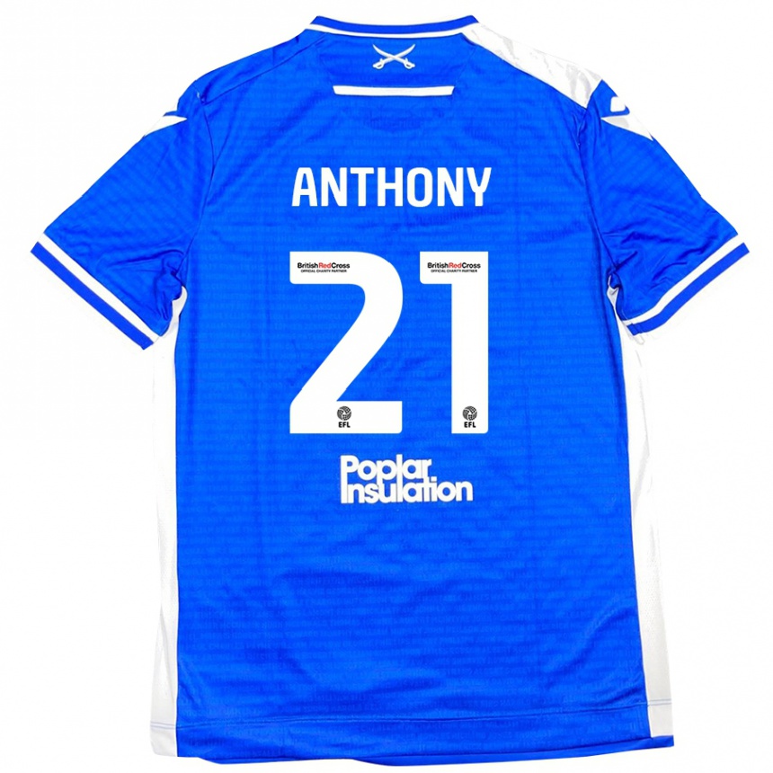 Enfant Football Maillot Micah Anthony #21 Bleu Blanc Tenues Domicile 2024/25