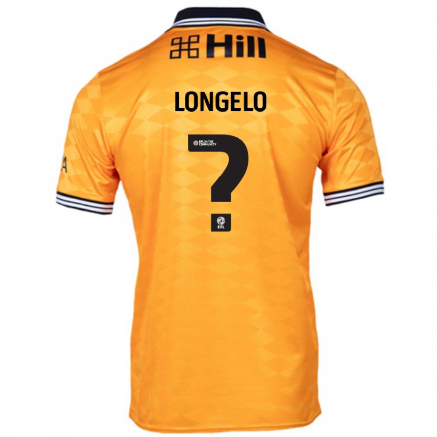 Enfant Football Maillot Emmanuel Longelo #0 Orange Tenues Domicile 2024/25