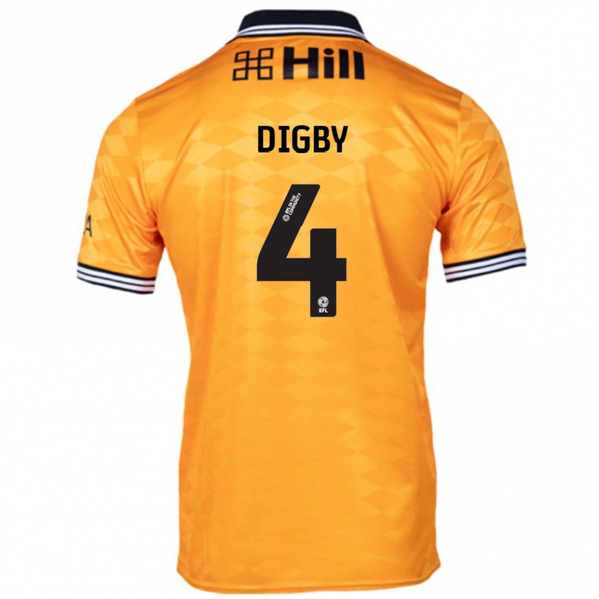 Enfant Football Maillot Paul Digby #4 Orange Tenues Domicile 2024/25