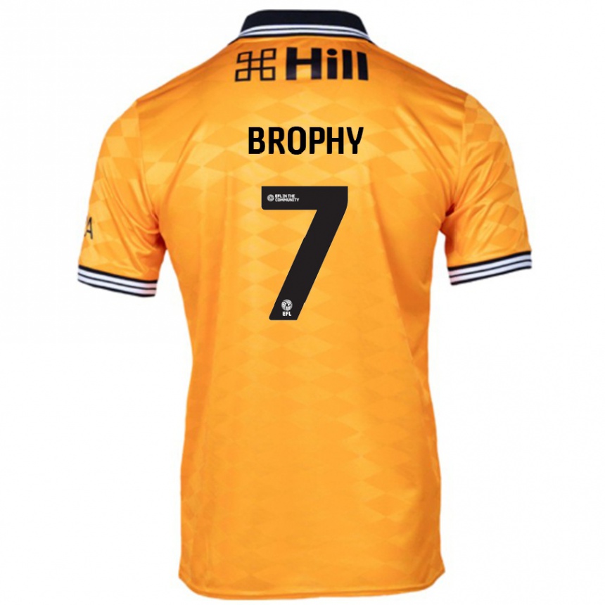 Enfant Football Maillot James Brophy #7 Orange Tenues Domicile 2024/25