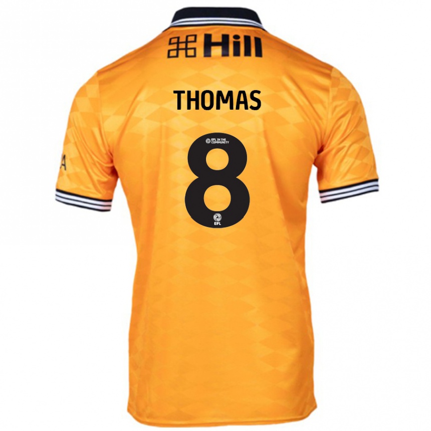 Enfant Football Maillot George Thomas #8 Orange Tenues Domicile 2024/25