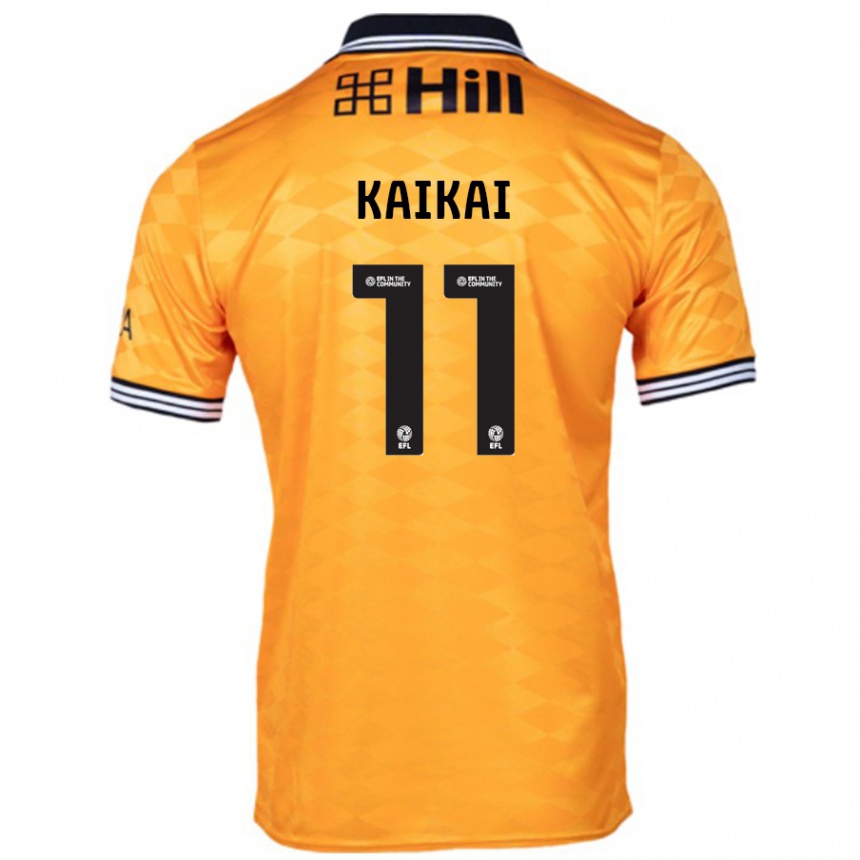 Enfant Football Maillot Sullay Kaikai #11 Orange Tenues Domicile 2024/25