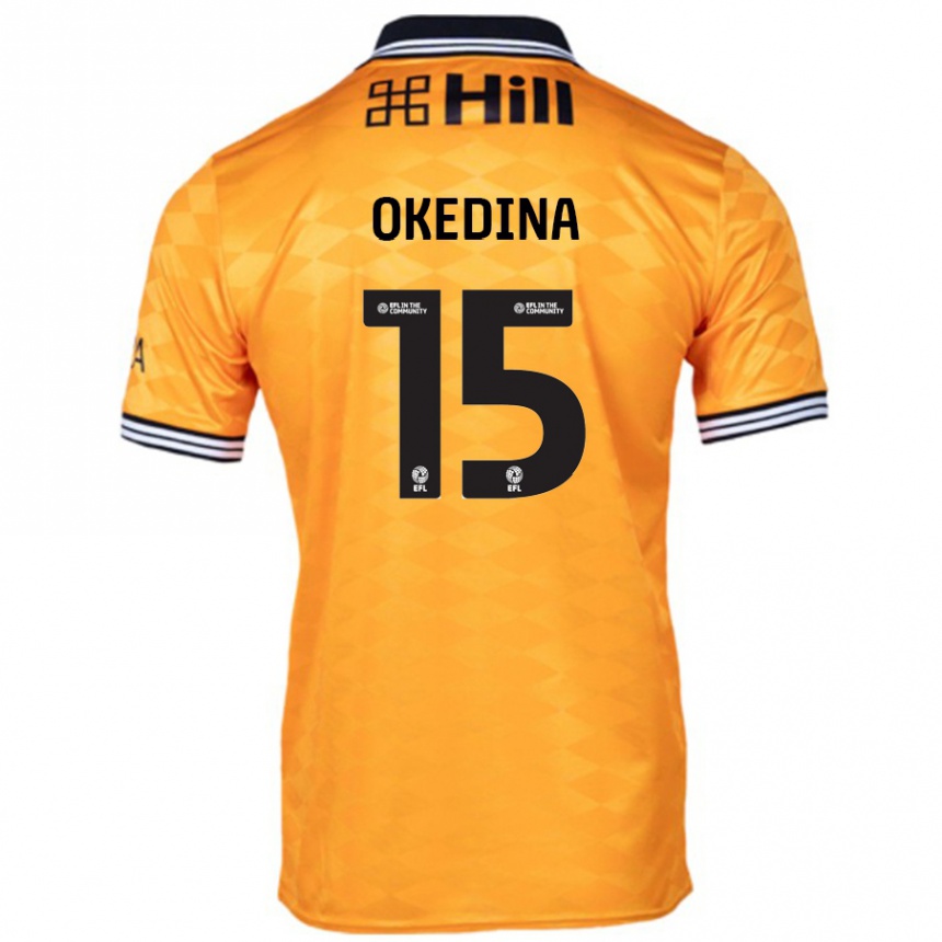 Enfant Football Maillot Jubril Okedina #15 Orange Tenues Domicile 2024/25