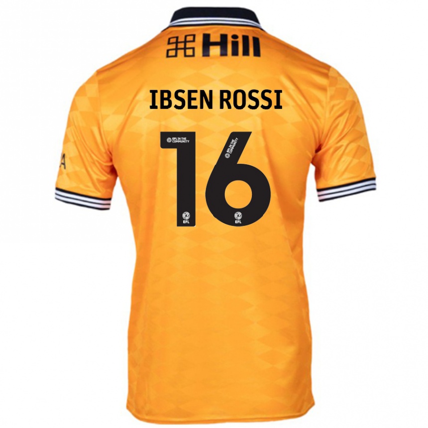 Enfant Football Maillot Zeno Ibsen Rossi #16 Orange Tenues Domicile 2024/25