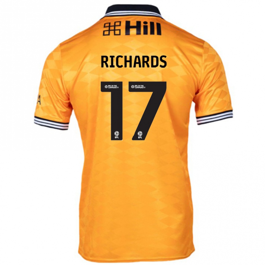 Enfant Football Maillot Taylor Richards #17 Orange Tenues Domicile 2024/25