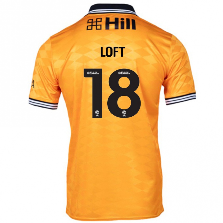 Enfant Football Maillot Ryan Loft #18 Orange Tenues Domicile 2024/25