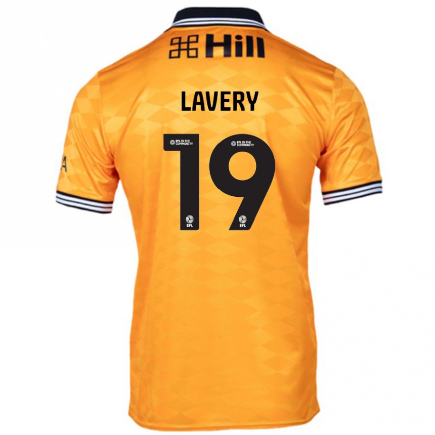 Enfant Football Maillot Shayne Lavery #19 Orange Tenues Domicile 2024/25