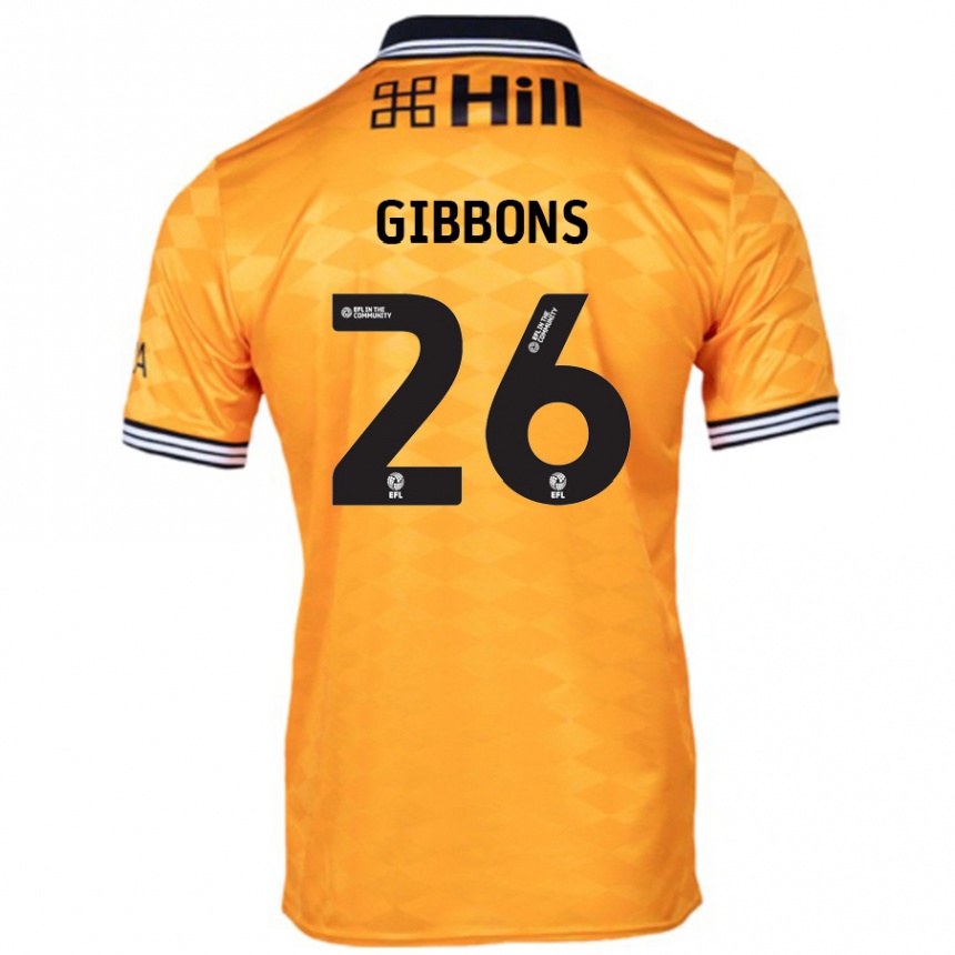 Enfant Football Maillot James Gibbons #26 Orange Tenues Domicile 2024/25