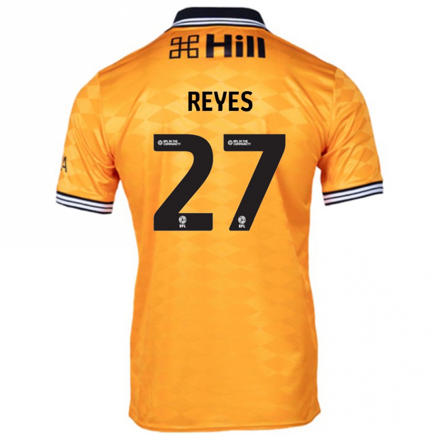 Enfant Football Maillot Vicente Reyes #27 Orange Tenues Domicile 2024/25