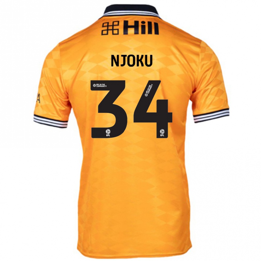 Enfant Football Maillot Brandon Njoku #34 Orange Tenues Domicile 2024/25