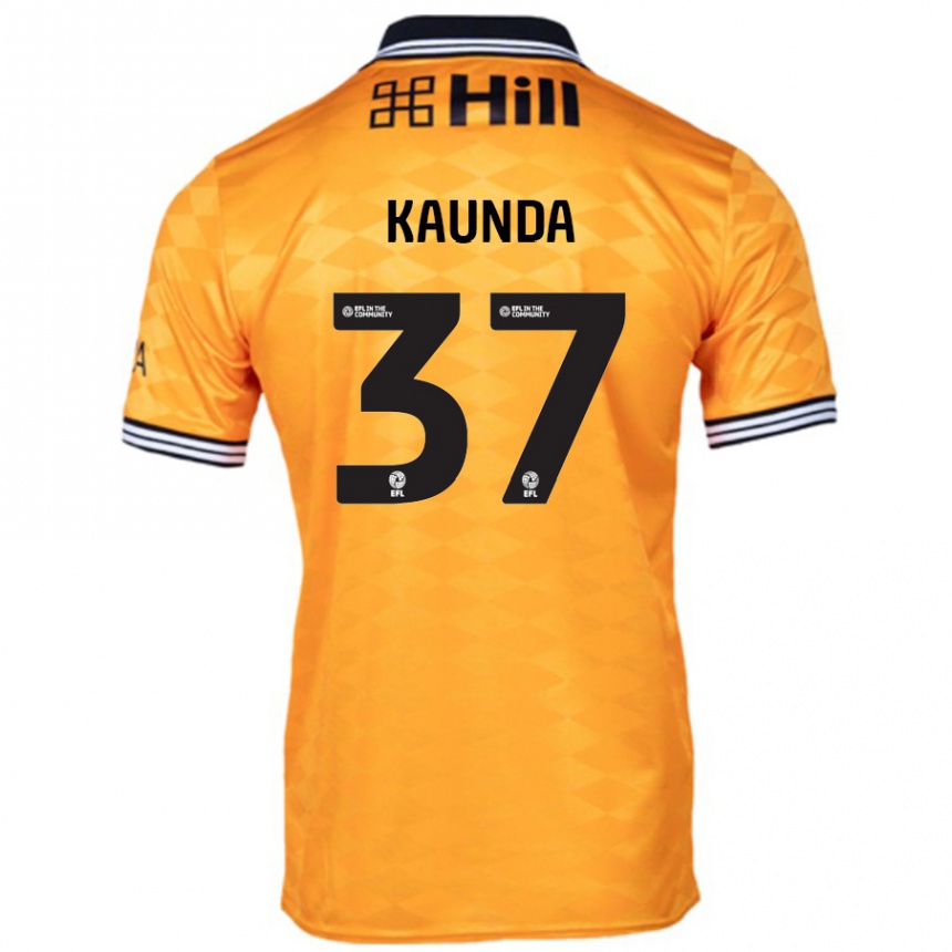 Enfant Football Maillot Amaru Kaunda #37 Orange Tenues Domicile 2024/25