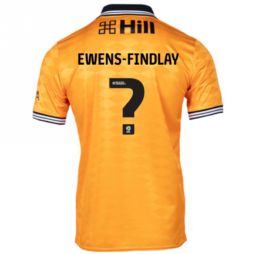 Enfant Football Maillot Ty Ewens-Findlay #0 Orange Tenues Domicile 2024/25