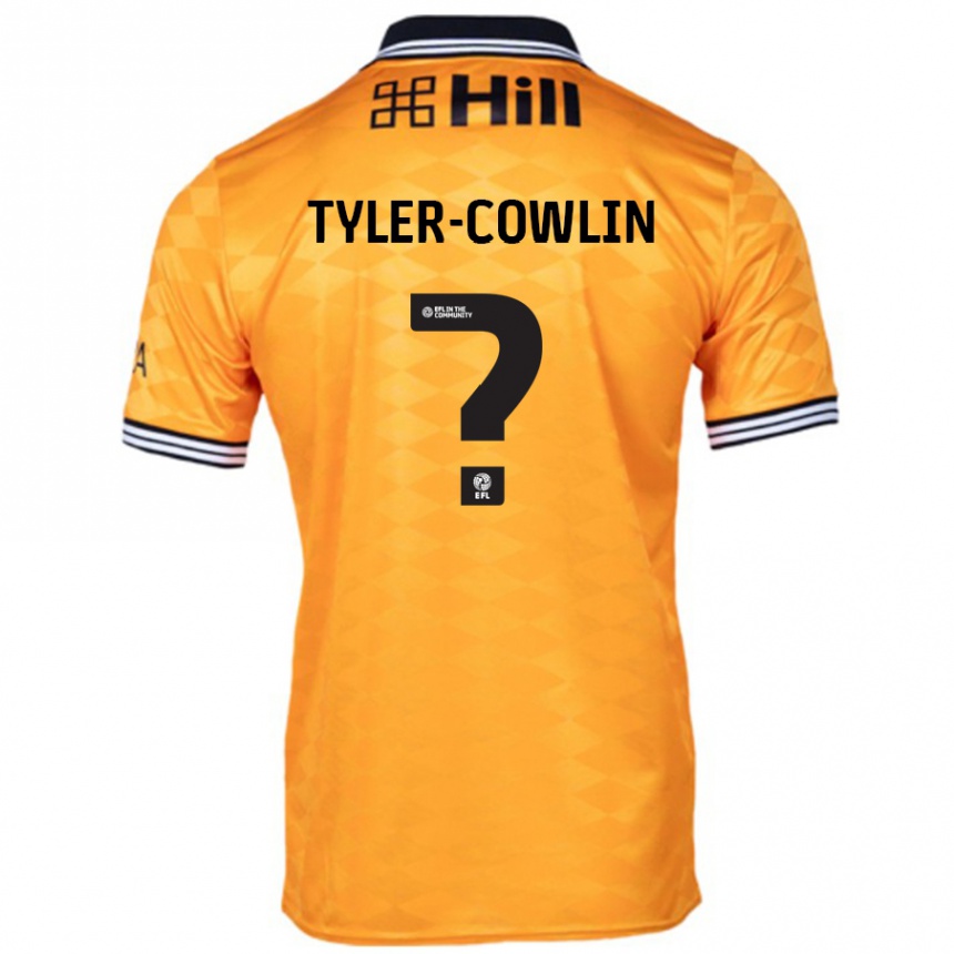 Enfant Football Maillot Danny Tyler-Cowlin #0 Orange Tenues Domicile 2024/25