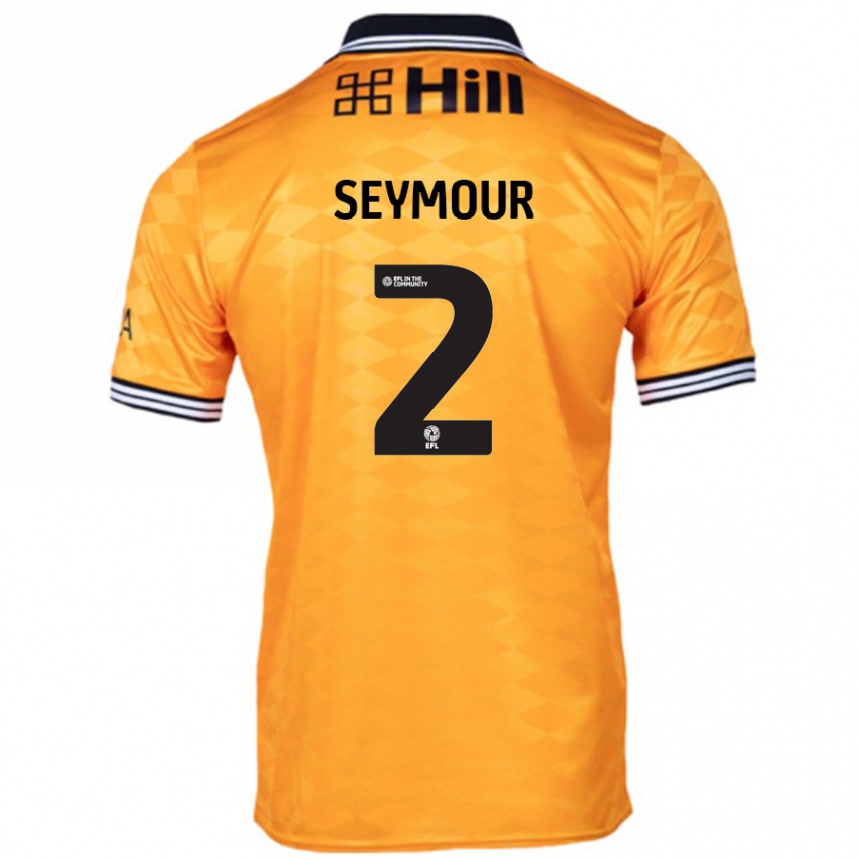 Enfant Football Maillot Mayzee Seymour #2 Orange Tenues Domicile 2024/25