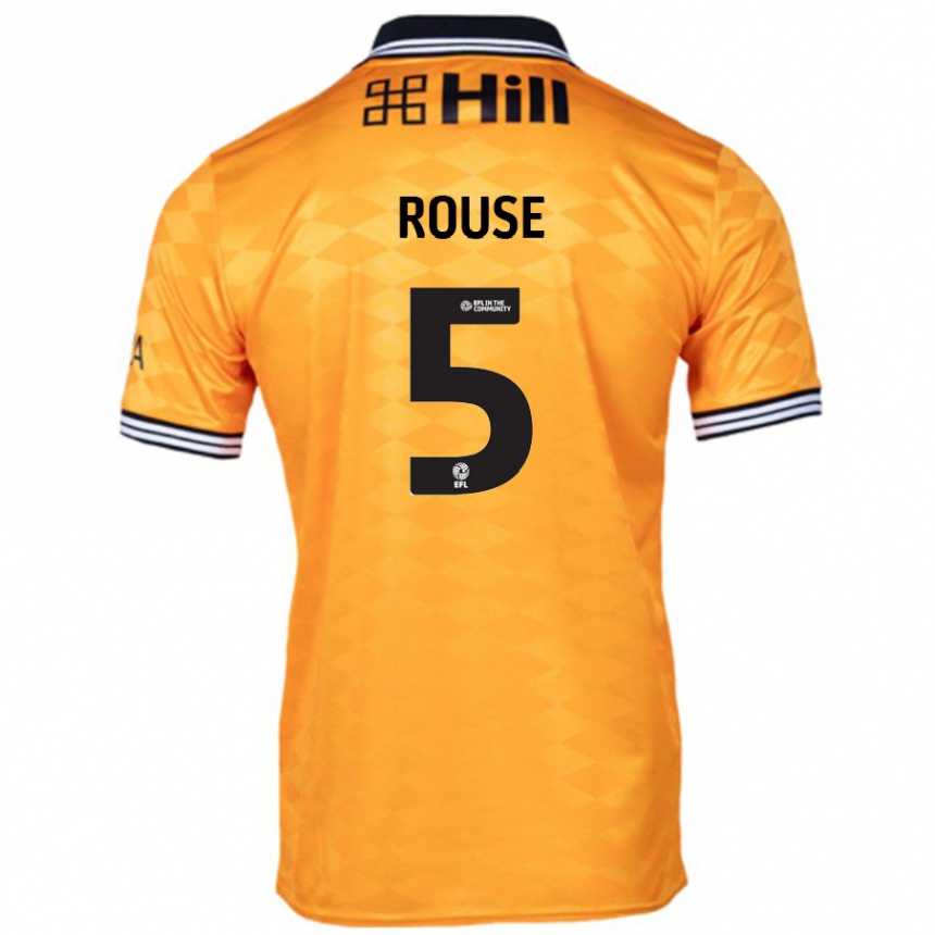 Enfant Football Maillot Lauren Rouse #5 Orange Tenues Domicile 2024/25