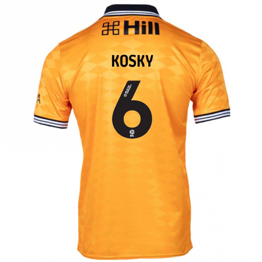 Enfant Football Maillot Rachel Kosky #6 Orange Tenues Domicile 2024/25