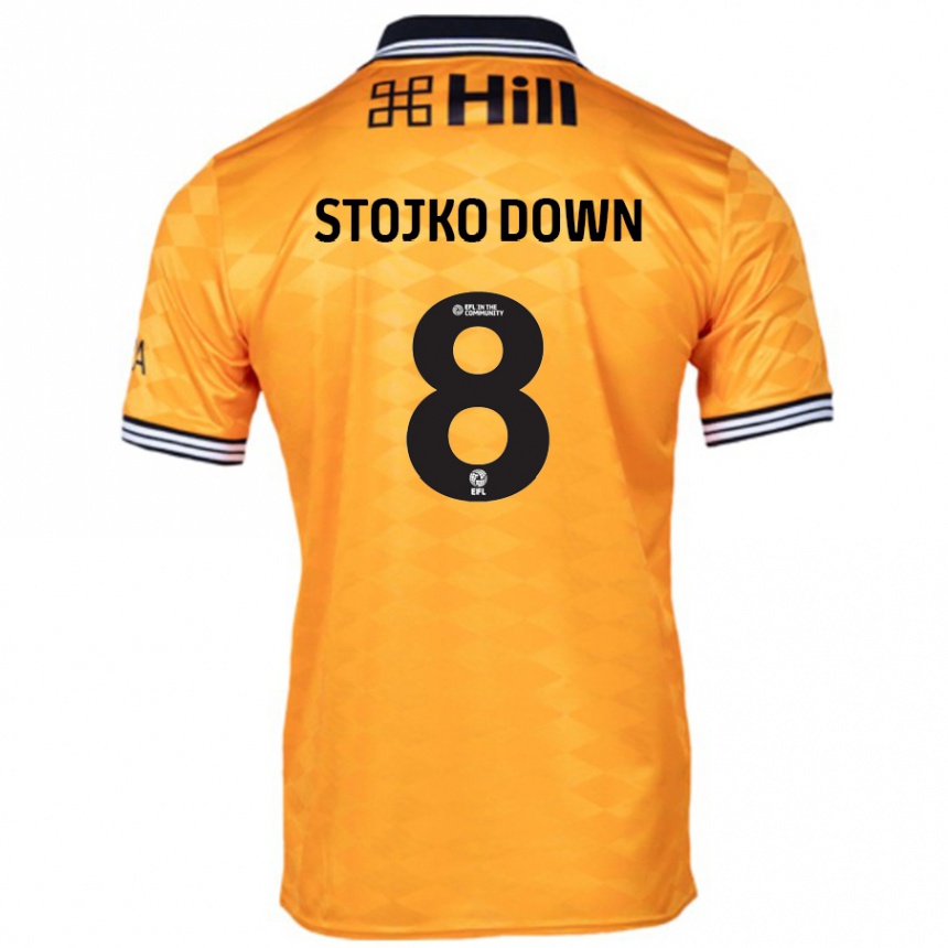 Enfant Football Maillot Alysha Stojko-Down #8 Orange Tenues Domicile 2024/25