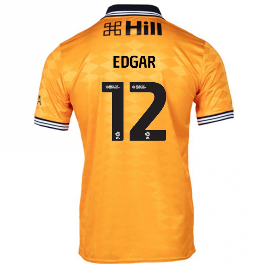 Enfant Football Maillot Sammy Edgar #12 Orange Tenues Domicile 2024/25