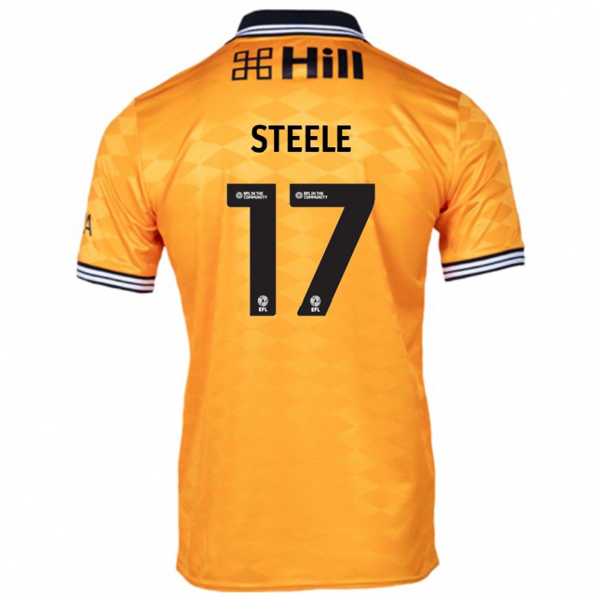 Enfant Football Maillot Fran Steele #17 Orange Tenues Domicile 2024/25