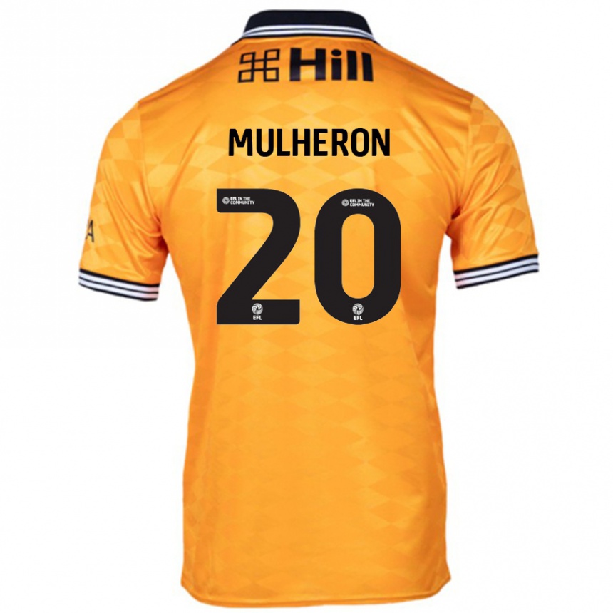 Enfant Football Maillot Bronwyn Mulheron #20 Orange Tenues Domicile 2024/25